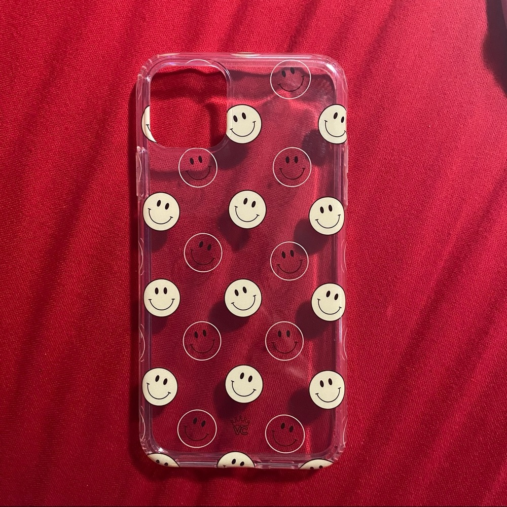 velvet caviar smiley clear case